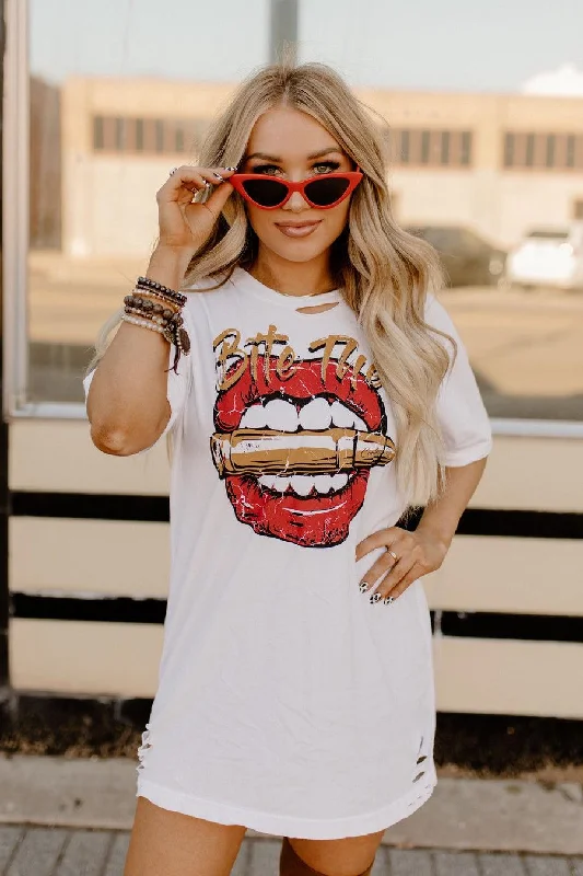 Bite the Bullet Tee - White