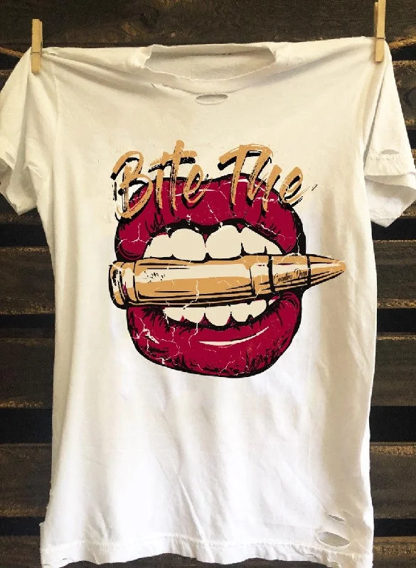 Bite the Bullet Tee - White