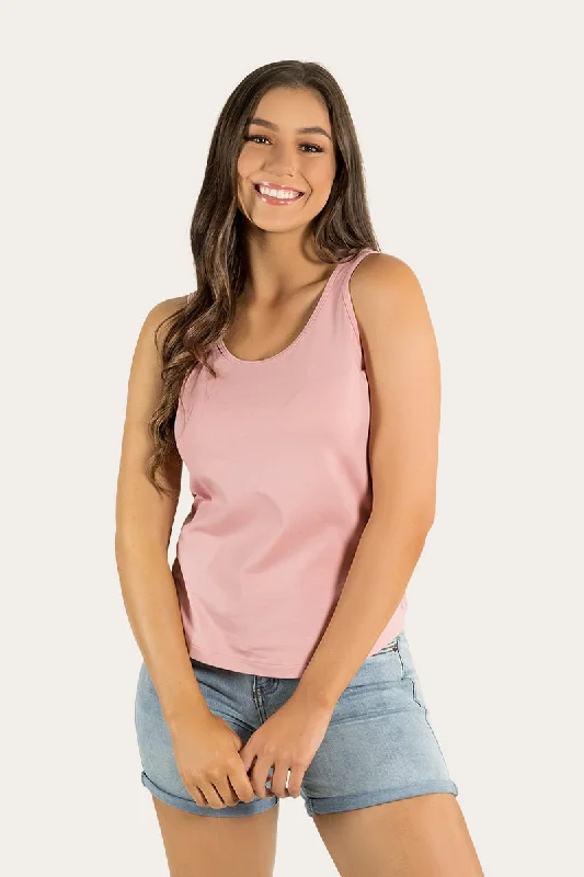 Carlisle Womens Relaxed Scoop Neck Tank - Rose