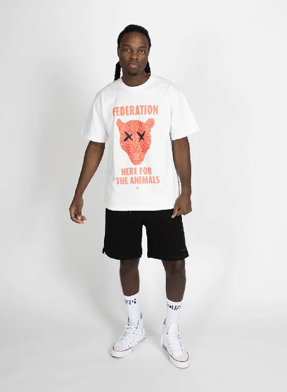 Federation Mens Our Tee Animals White