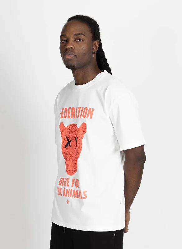 Federation Mens Our Tee Animals White