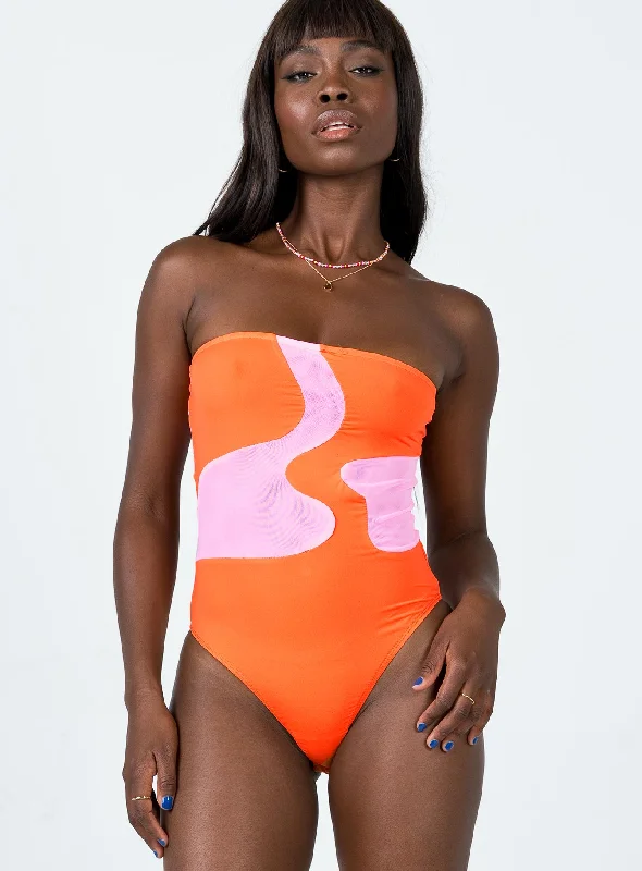 Flora Bodysuit Pink / Orange