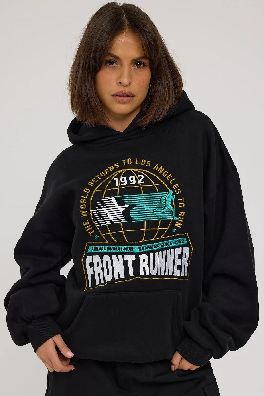 Front Runner LA Marathon Hoodie Black