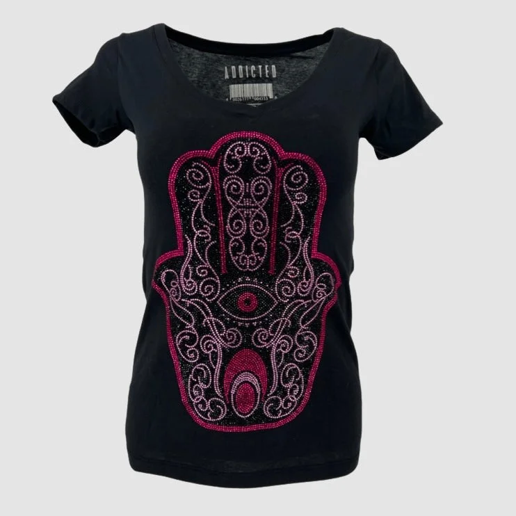 Hamsa Black Pink