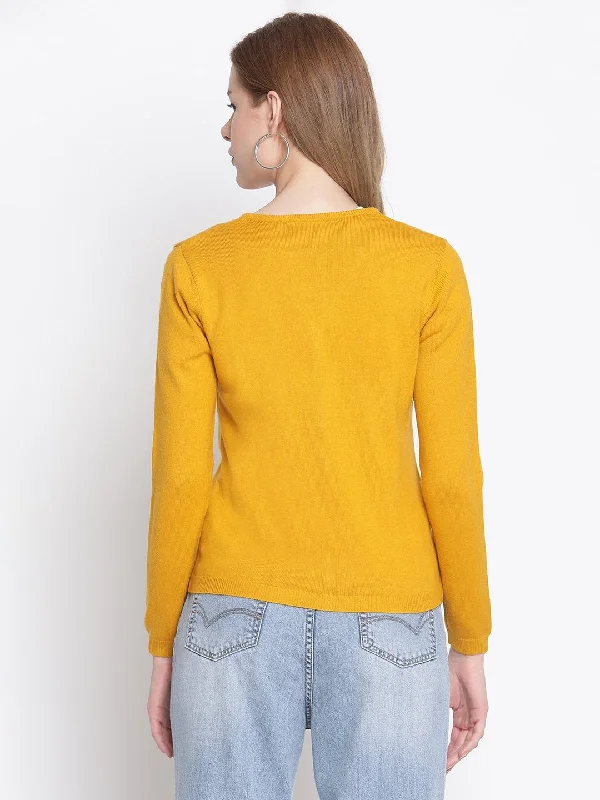 Madame  Mustard Color Cardigan