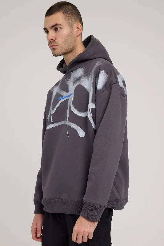 Neovision Vandal Street Hoodie Washed Black