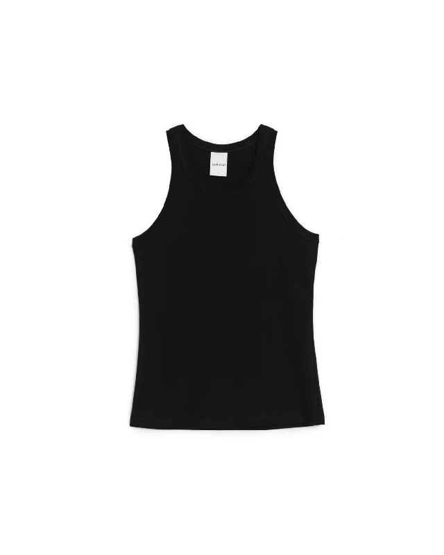 Racer Back Singlet - Black