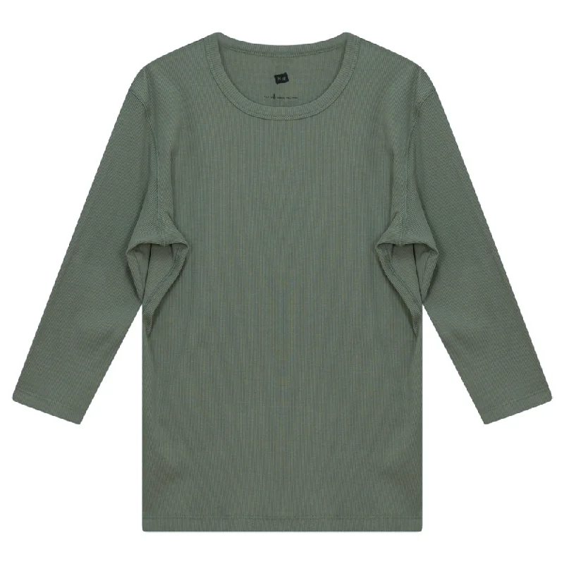 Riff 3/4 Sleeve Ribbed T-Shirt