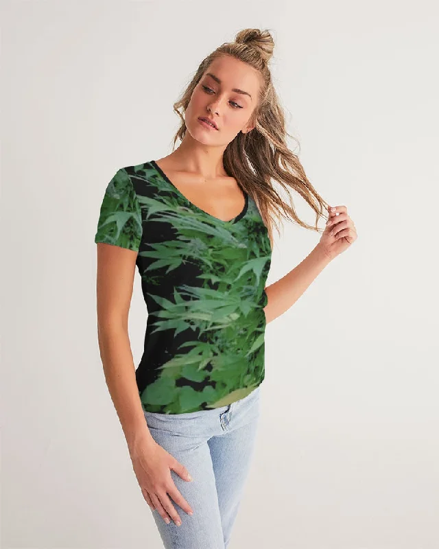 THE BUD - DARKER SHADE Women's V-Neck Tee