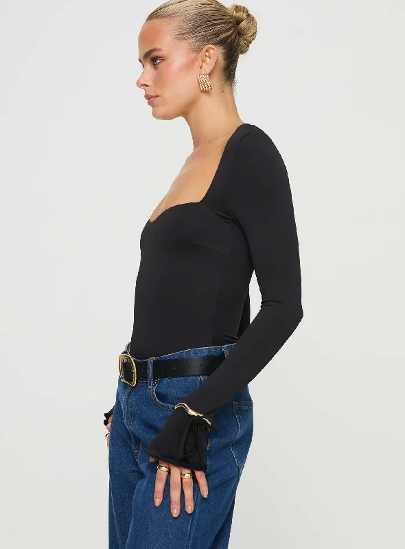 Warrander Long Sleeve Bodysuit Black