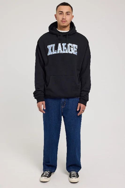 Xlarge Satin College Hood Solid Black