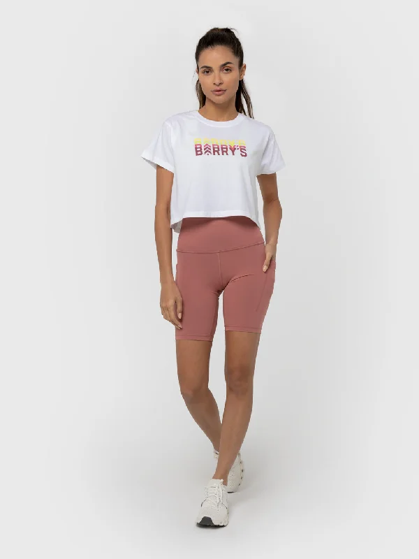 BARRY'S WHITE CROP TEE