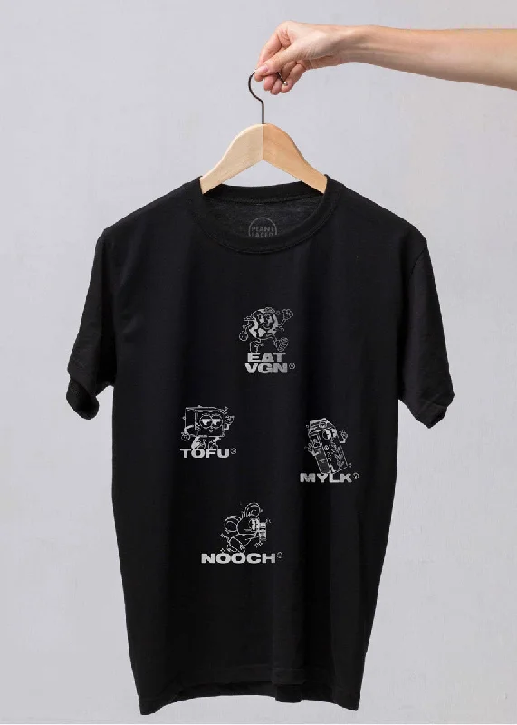 EAT VGN - Black Tee