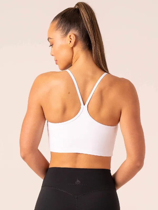 Embody Compression Tank Bra - White