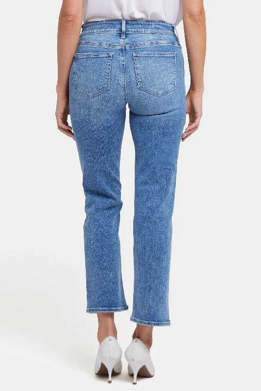 Marilyn Straight Ankle Jeans - Malibu Cove