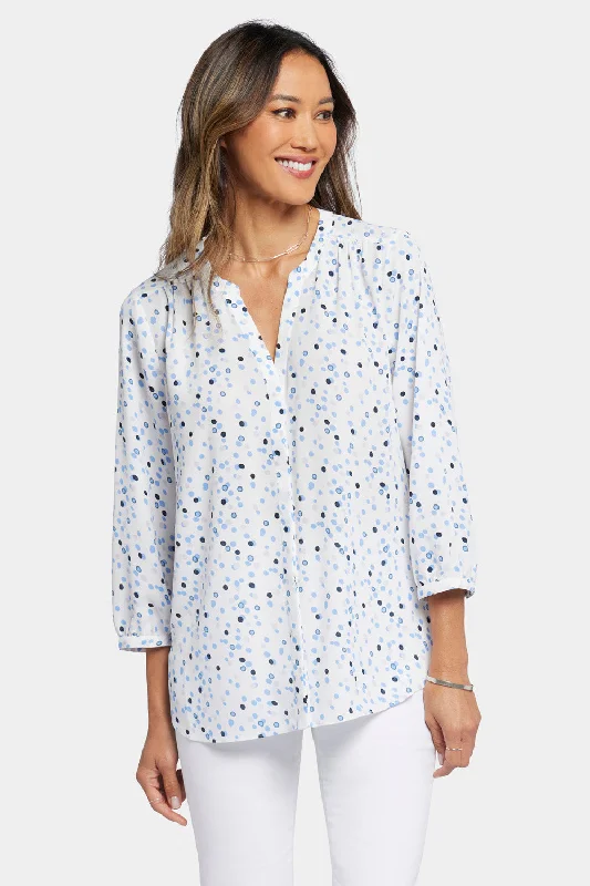 Pintuck Blouse - Leyla Dots