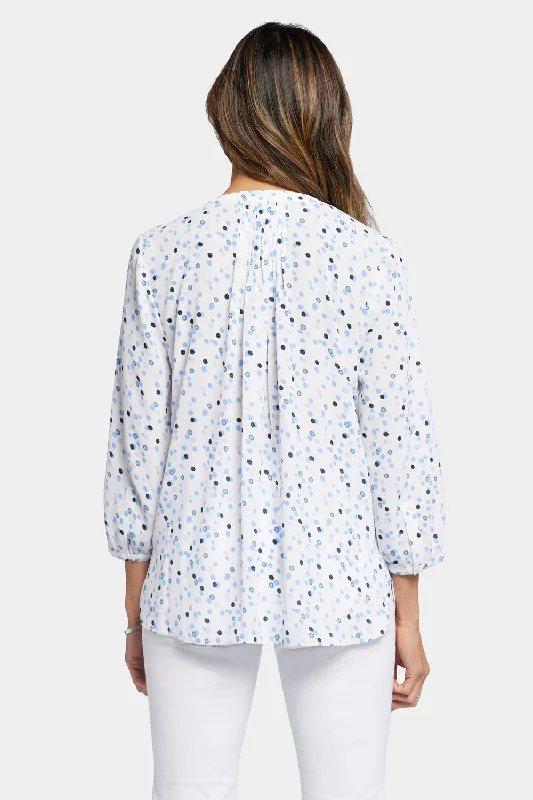 Pintuck Blouse - Leyla Dots