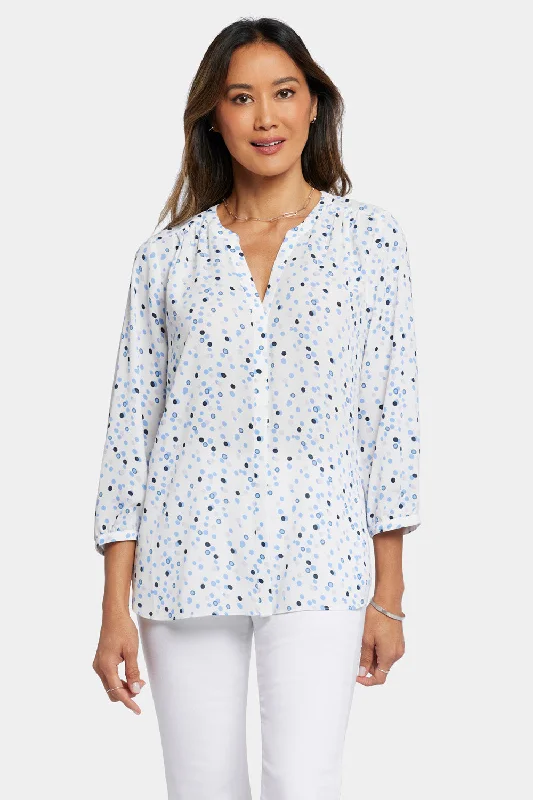 Pintuck Blouse - Leyla Dots