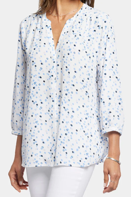 Pintuck Blouse - Leyla Dots