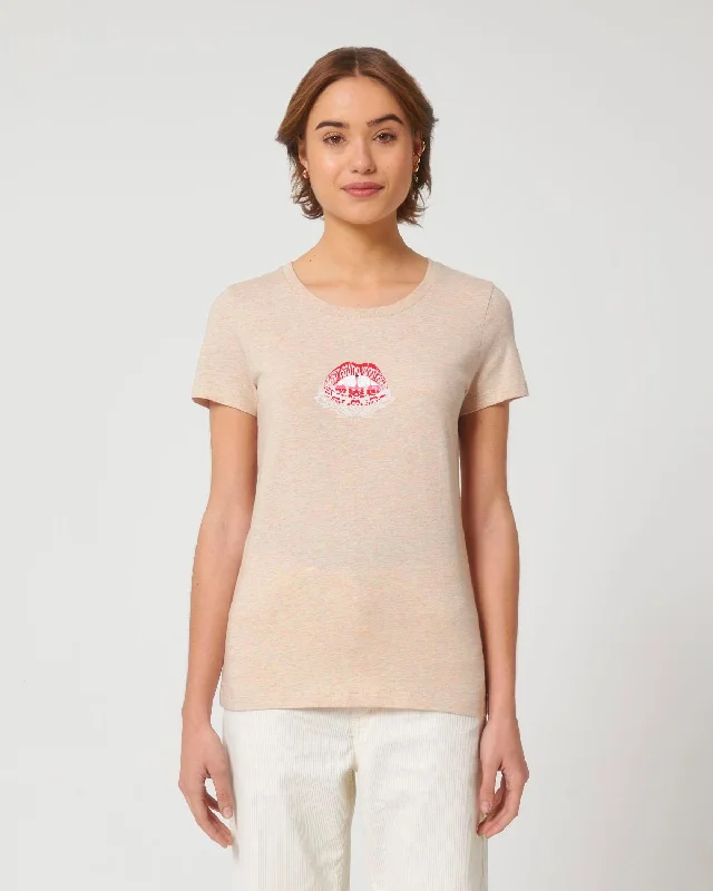 Read My Lips - Femme Tee - Light Pink Heather