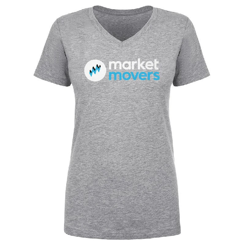 Women's V-Neck T-Shirt / Heather Gray / M