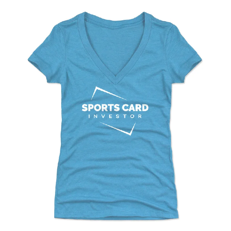 Women's V-Neck T-Shirt / Tri Turquoise / XXL