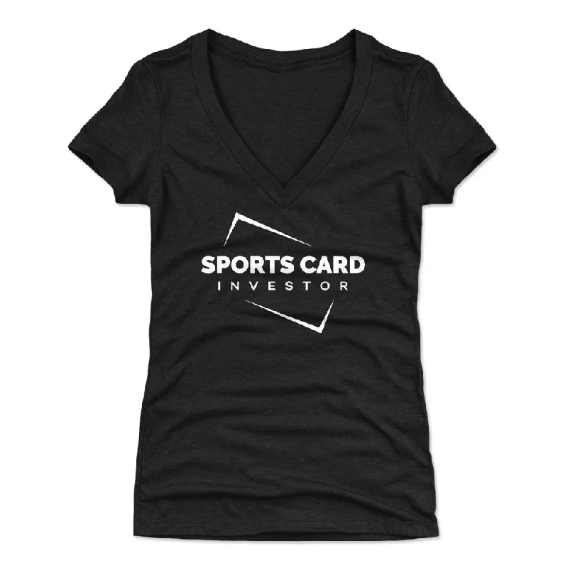 Women's V-Neck T-Shirt / Tri Black / S