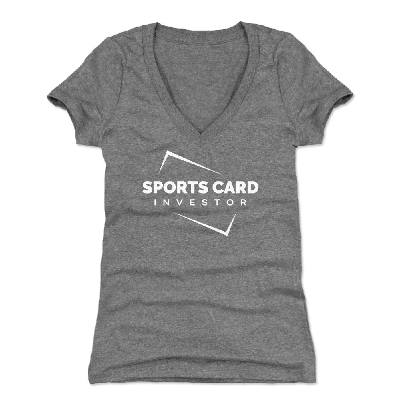 Women's V-Neck T-Shirt / Tri Gray / S