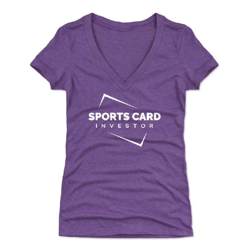 Women's V-Neck T-Shirt / Tri Purple / S