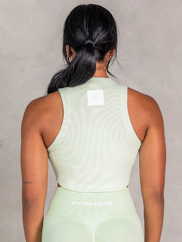 Stride Rib Tank - Matcha