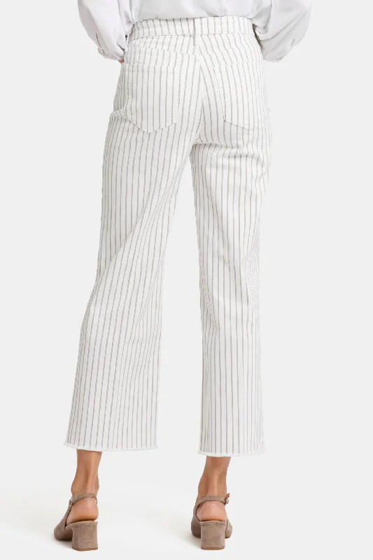 Teresa Wide Leg Ankle Jeans - Beach Cruise Stripe